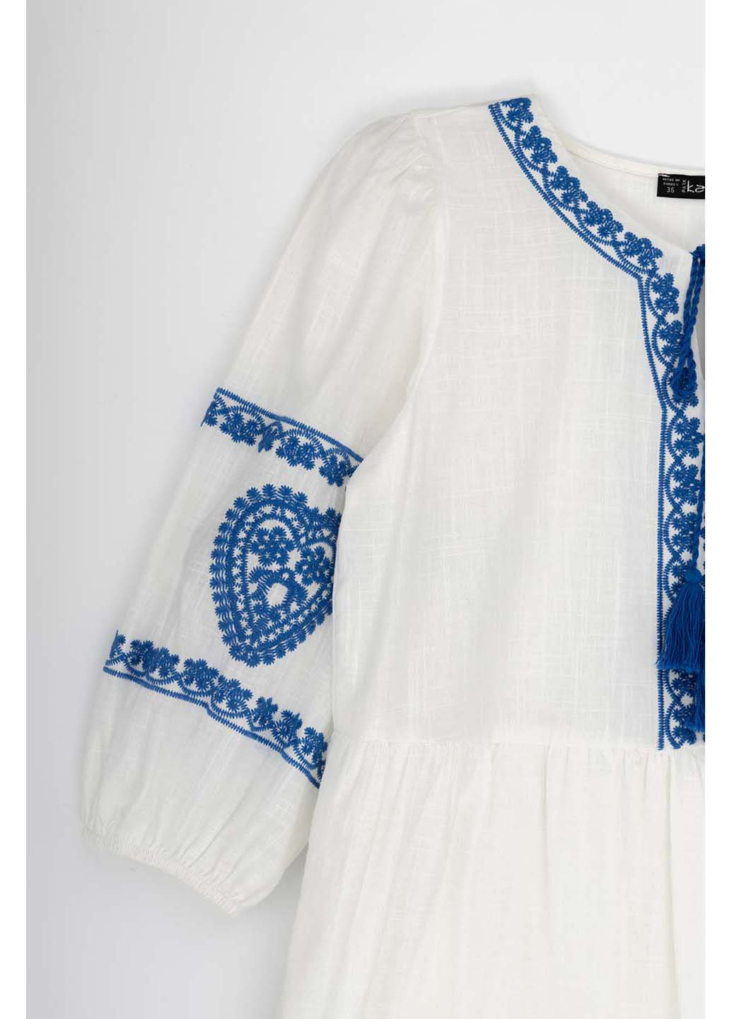 Білий кежуал сукня вишиванка Park Karon
