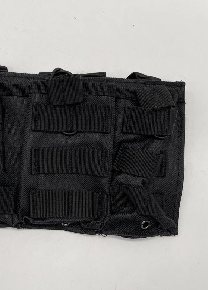 Подсумок черный MOLLE под магазины на плитоноску жилет тактический No Brand (259506197)