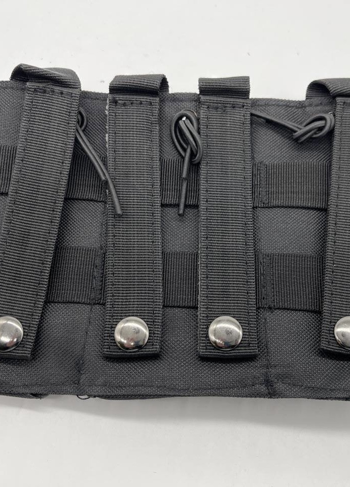 Подсумок черный MOLLE под магазины на плитоноску жилет тактический No Brand (259506197)