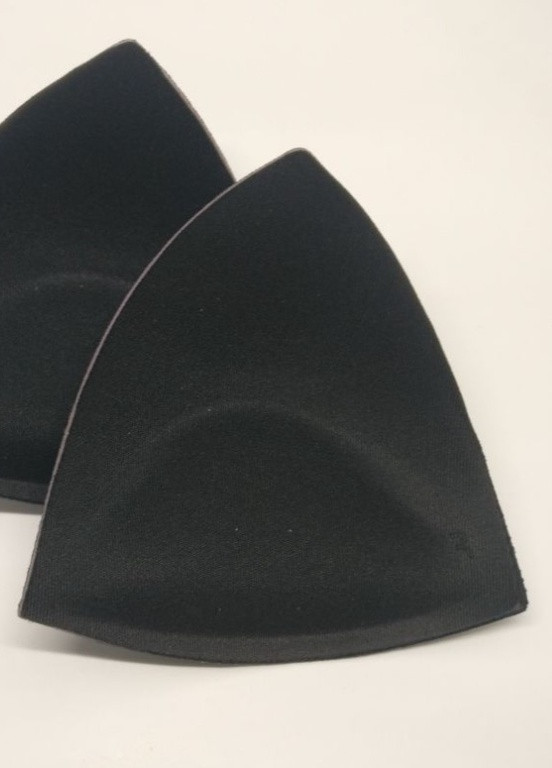 Треугольные чашки-вкладыши для купальников и топов ДВОЙНЫЙ ПУШ АП 2D черные Po Fanu (259519413)