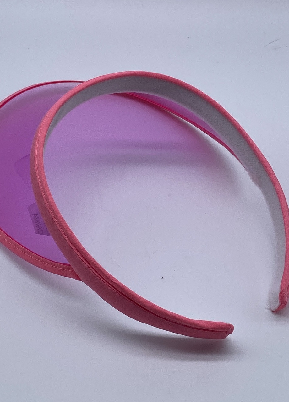 Женский пластиковый прозрачный козырёк розовый No Brand (259521258)