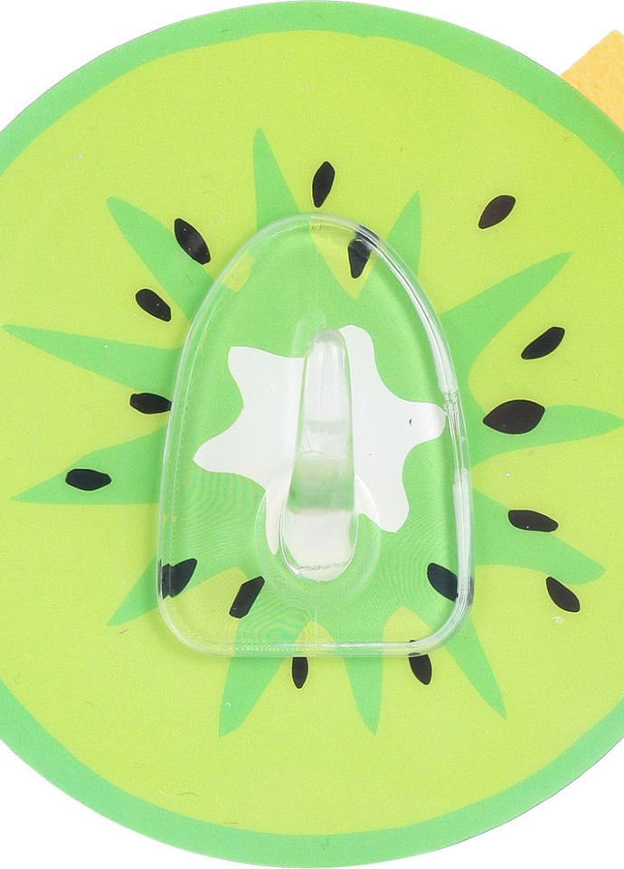 Одинарный пластиковый крючок Киви, силиконовая основа, зеленый Arino (259522602)