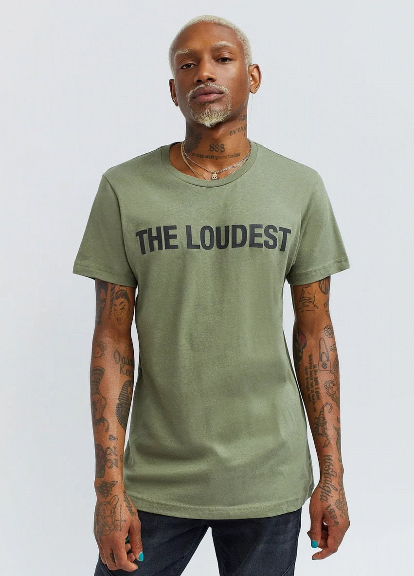 Зеленая футболка Reason Loudest LM1 green