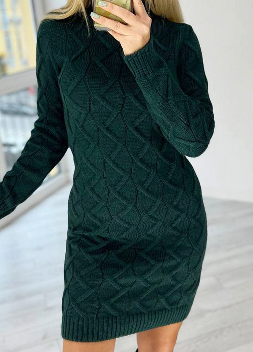 Зеленое кэжуал платье Mtp однотонное