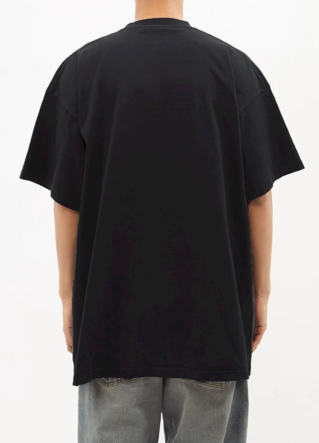 Чорна футболка oversize чоловіча чорна "beer time" Trace of Space