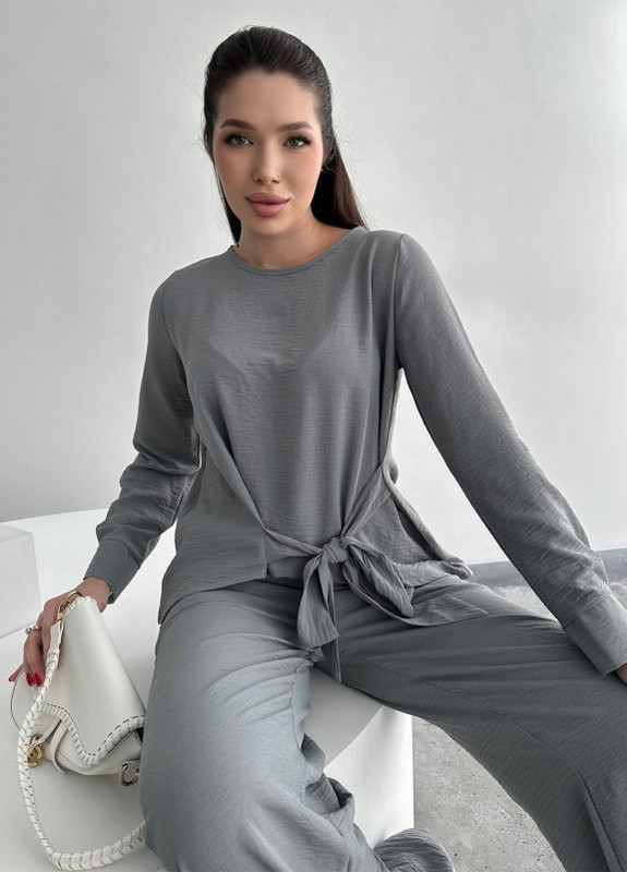 Костюм 13746 сірий ISSA PLUS (259568975)