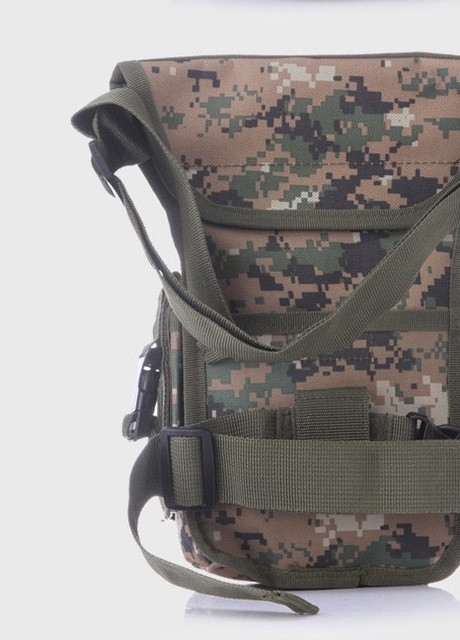 Тактическая сумка B05 на бедро военная сумка на ногу зеленая пиксель No Brand (259569377)