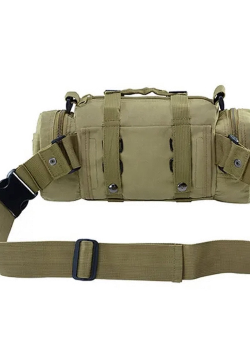 Поясна тактична сумка військова B04 MOLLE через плече моллі сірий піксель No Brand (259569381)