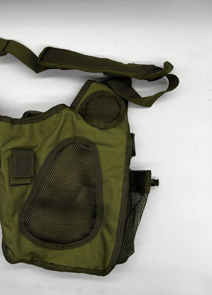 Тактична військова сумка через плече олива зелена No Brand (259569397)