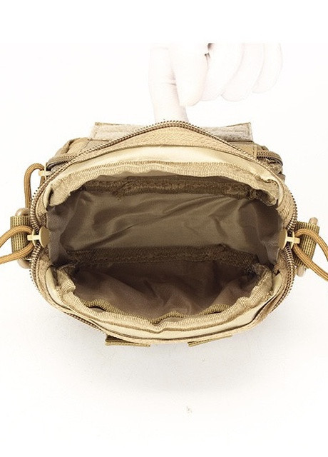 Поясная тактическая сумка военная A72 MOLLE через плечо подсумок молли серый пиксель No Brand (259569392)