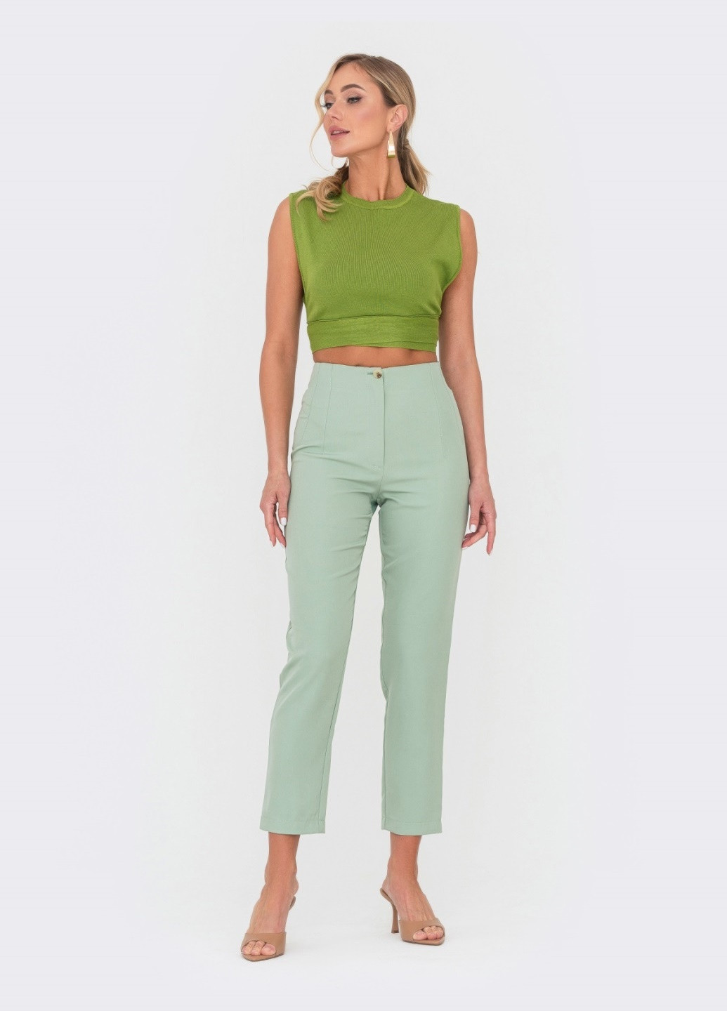 Зеленые брюки Dressa