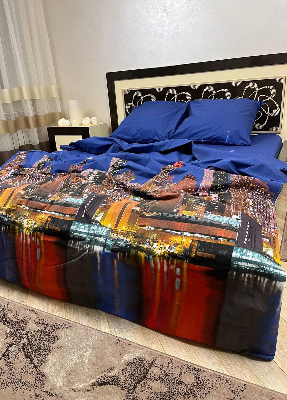 Комплект постельного белья Сингапур семейный 215х150 см наволочки 2 шт. 70х70 см No Brand (259576186)