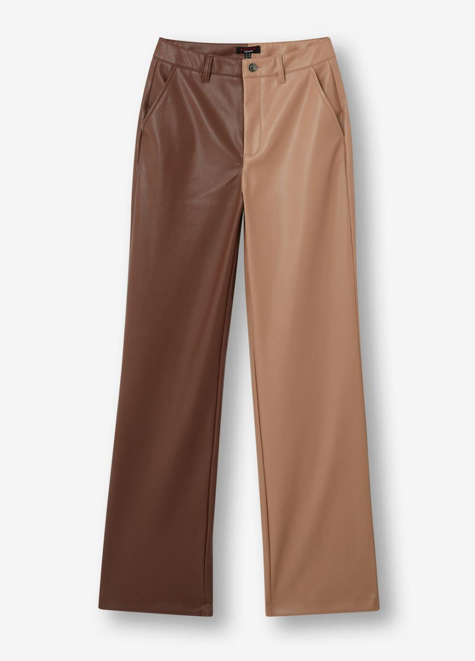 Широкі штани з еко шкіри Jennyfer (259555087)