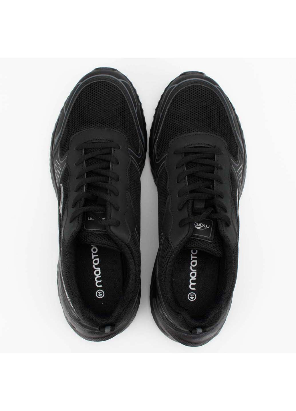 Черные демисезонные кроссовки Maraton