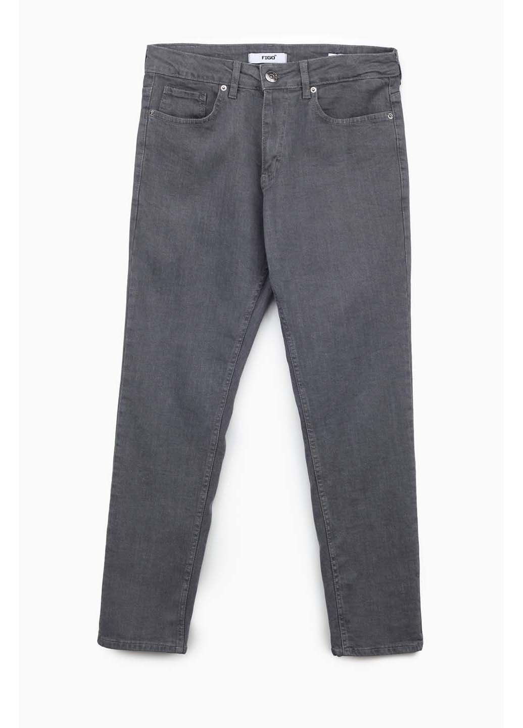 Светло-серые демисезонные джинсы Figo