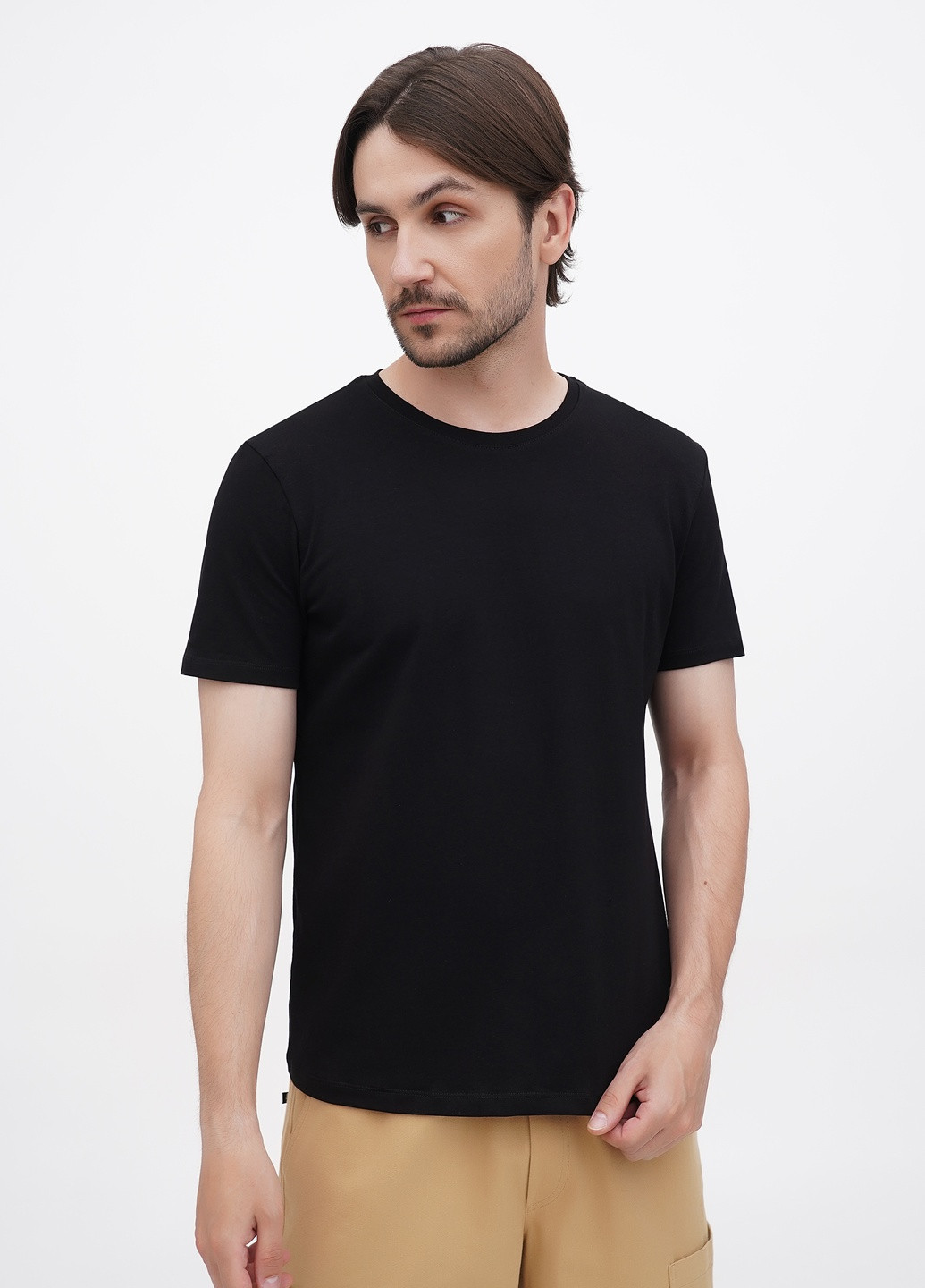 Черная футболка базовая с коротким рукавом German Volf