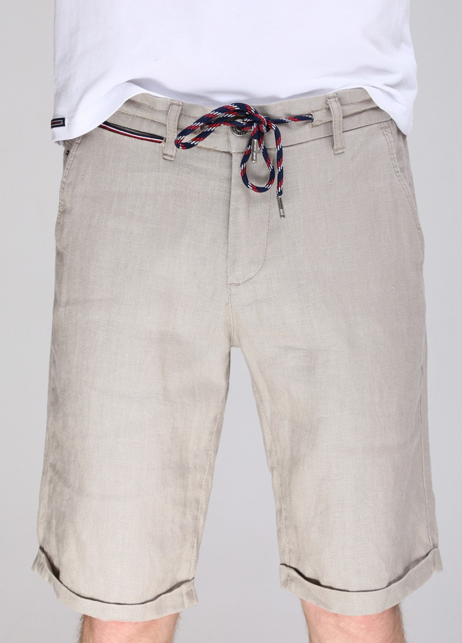 Шорты мужские бежевые льняные тонкие Zanotti (259578685)