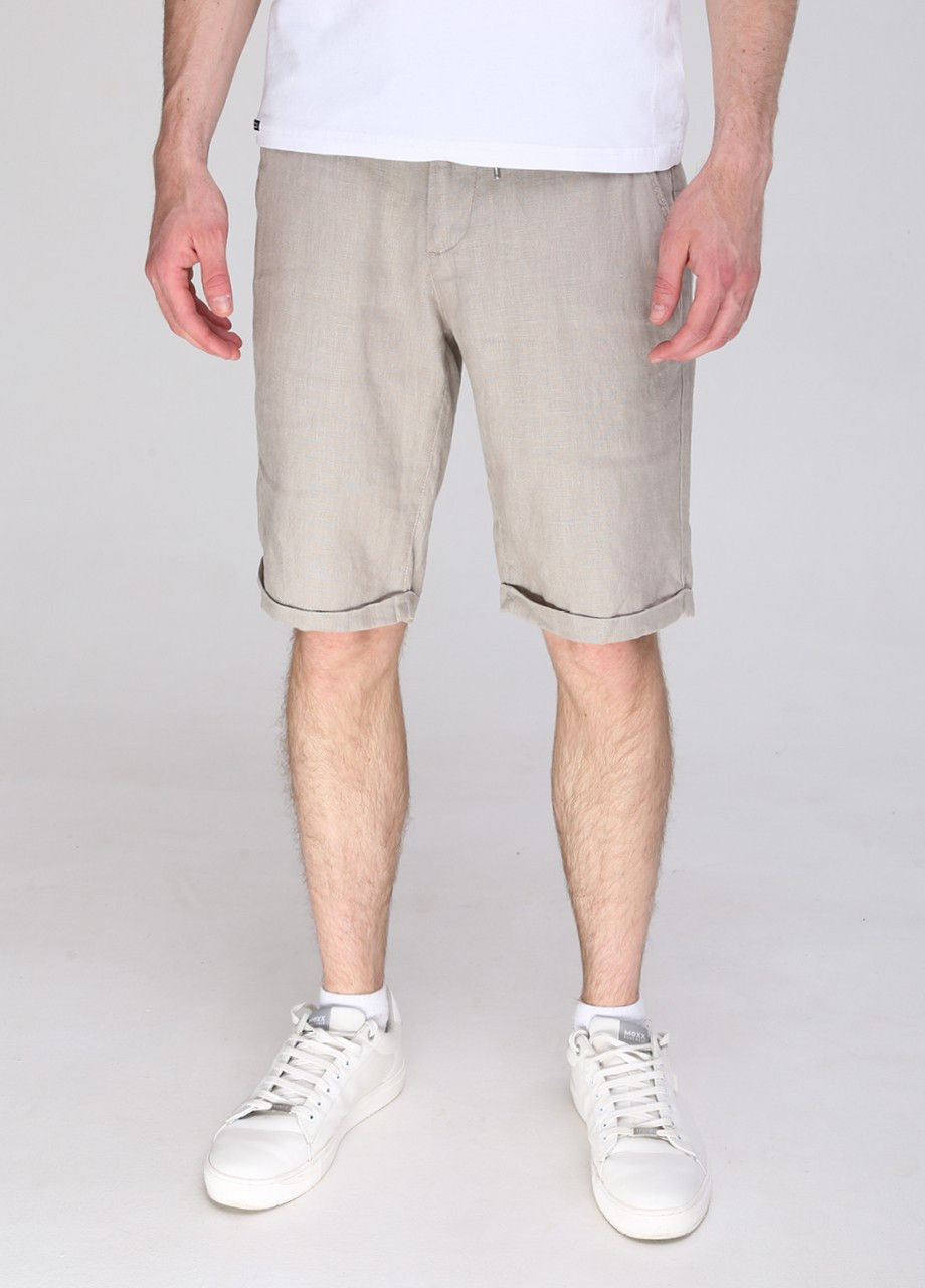 Шорты мужские бежевые льняные тонкие Zanotti (259578685)