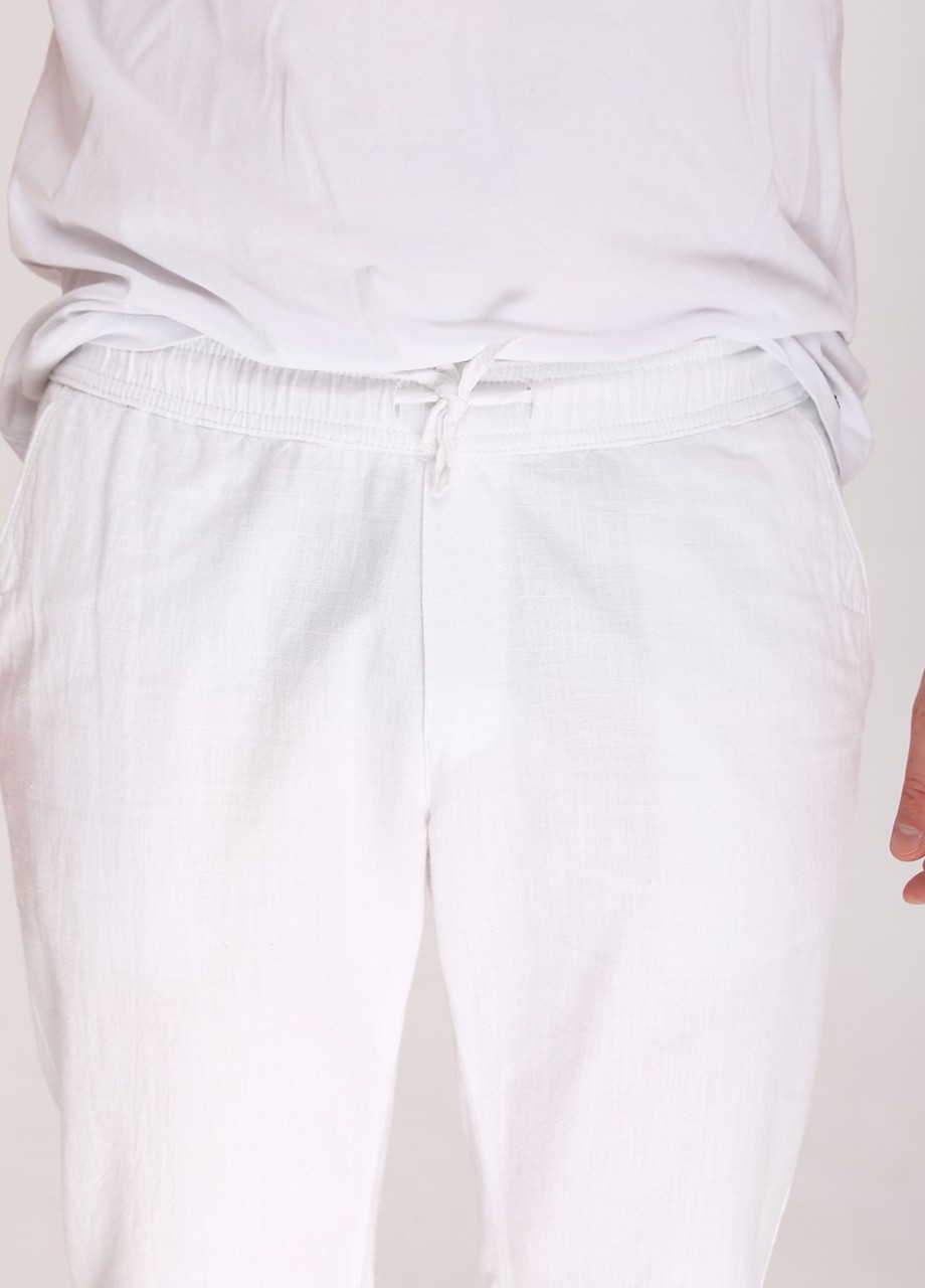 Шорти чоловічі білі бавовняні тонкі на резинці Wise (259578702)