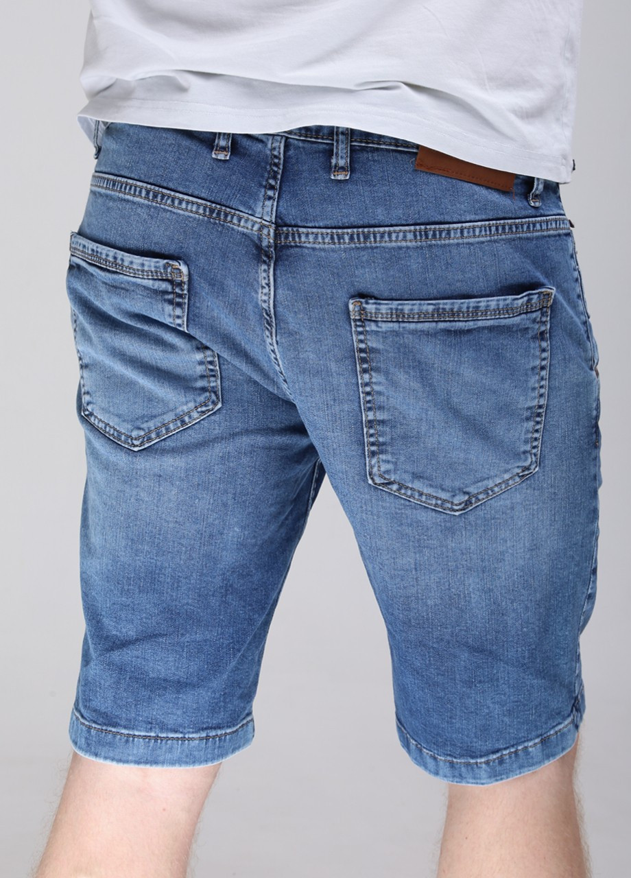 Шорти чоловічі сині джинсові тонкі зі стрейчем JEANSclub (259578695)