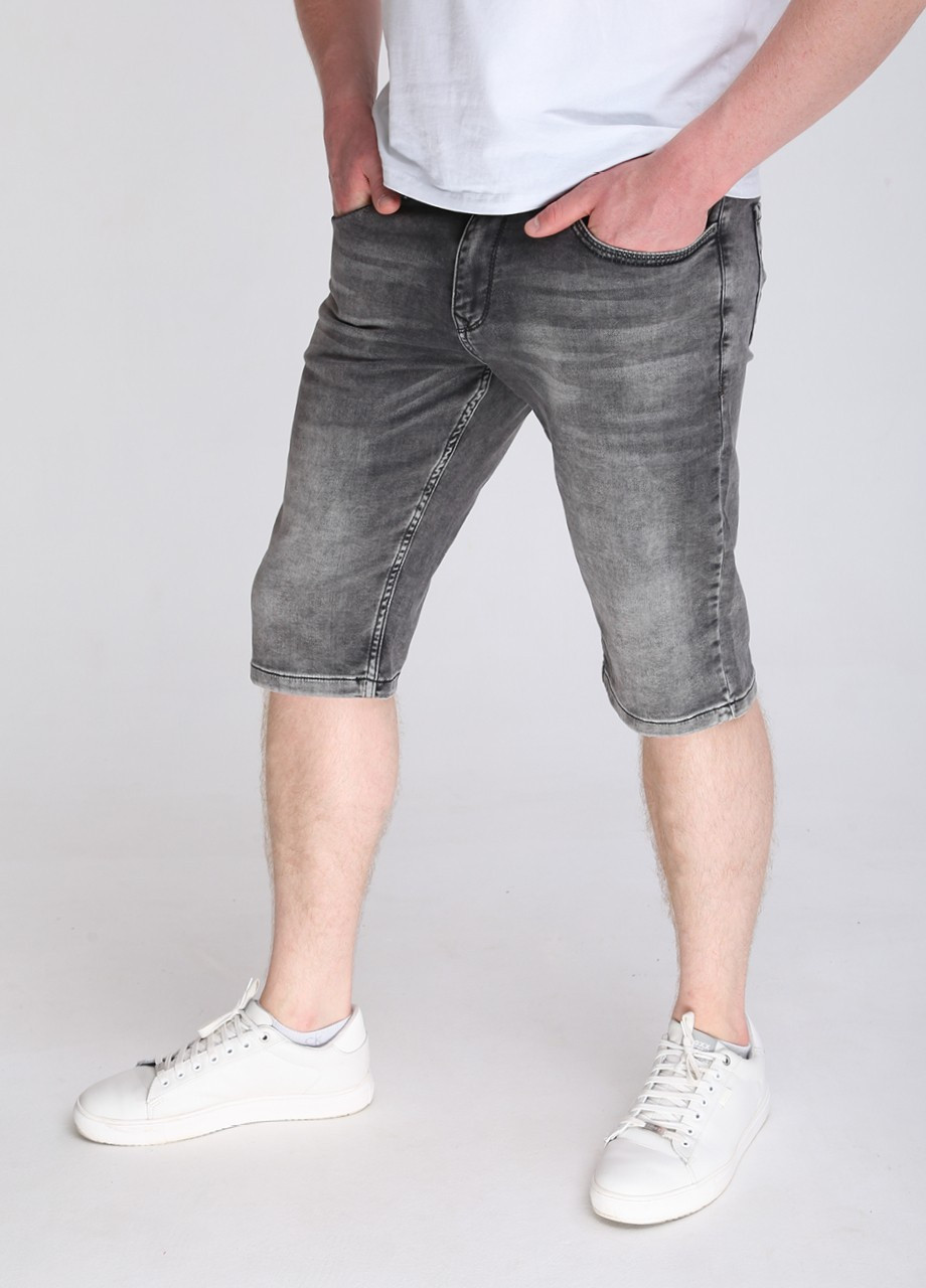 Шорти чоловічі темно-сірі джинсові великий розмір ARCHILES (259578689)