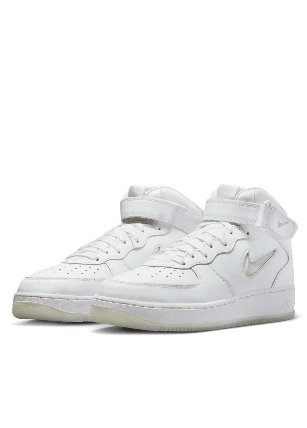 Белые демисезонные кроссовки air force 1 mid ’07 Nike