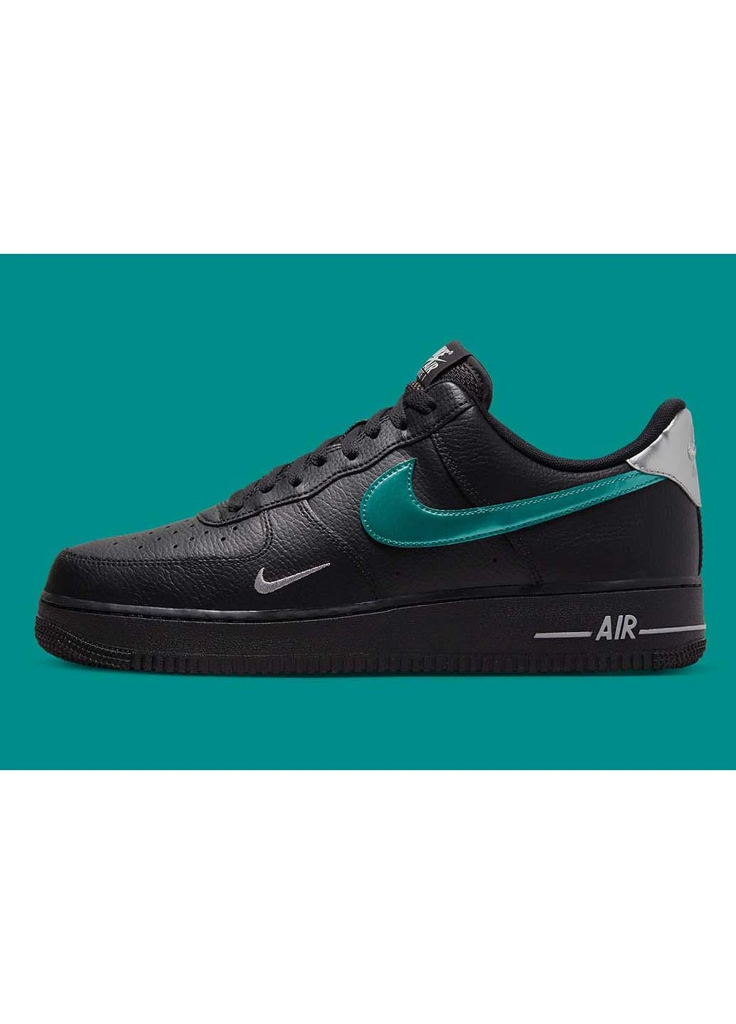 Чорні кросівки air force 1 07 демісезон Nike