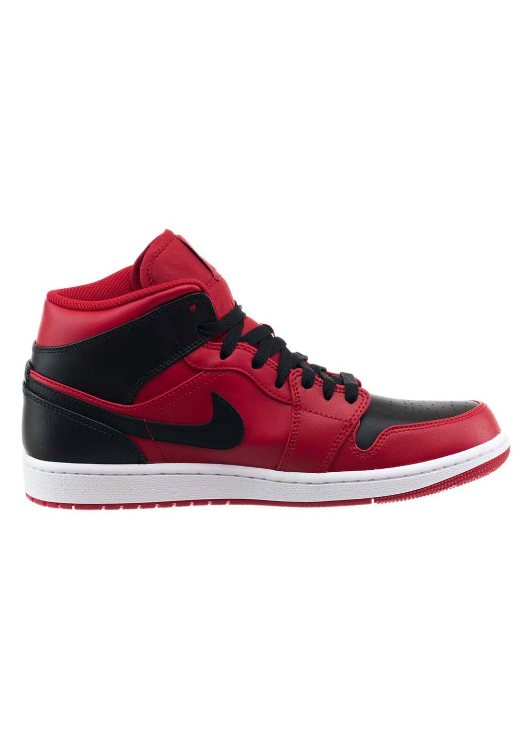Красные демисезонные кроссовки 1 mid Jordan