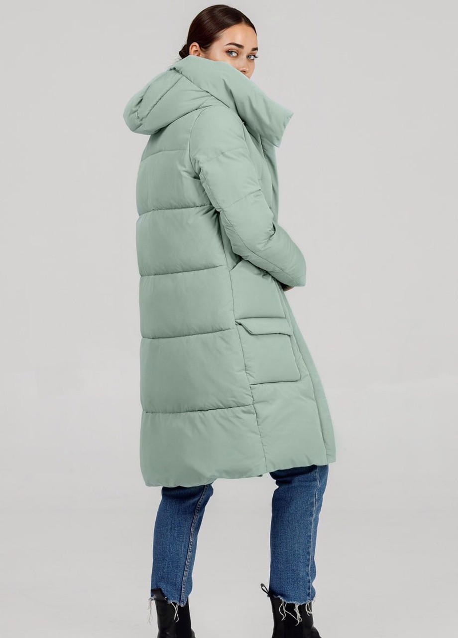 Оливкова зимня парка-пуховик Armilise