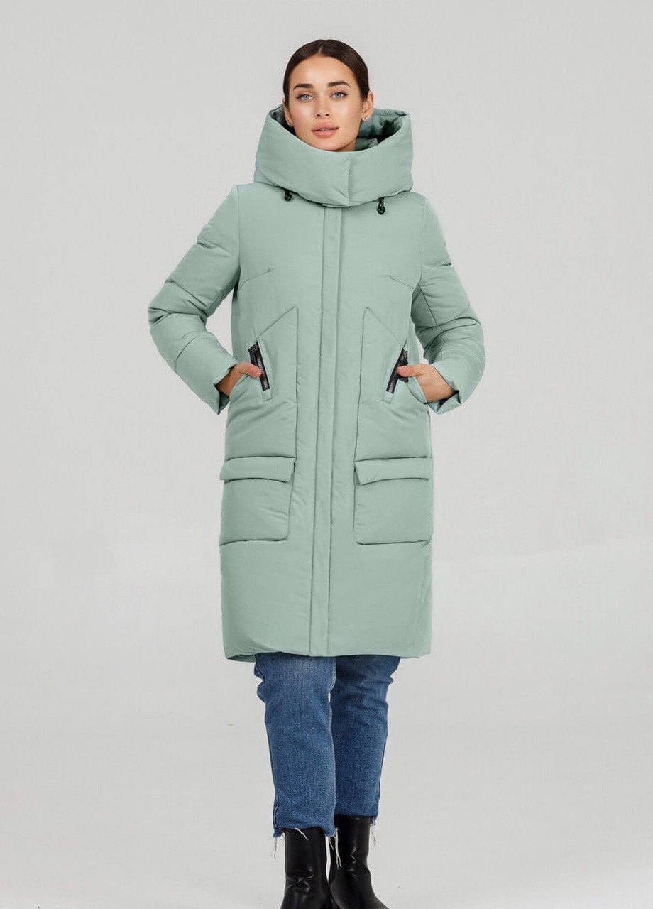 Оливкова зимня парка-пуховик Armilise