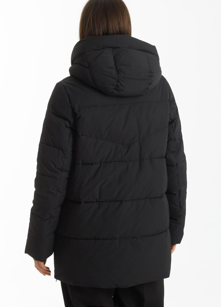 Черная зимняя куртка зимняя автоледи Damader