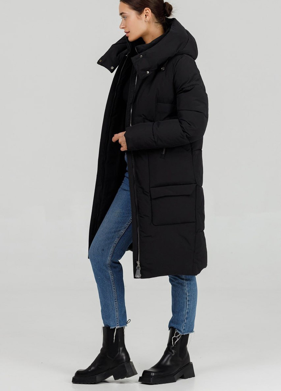 Чорна зимня парка-пуховик Armilise