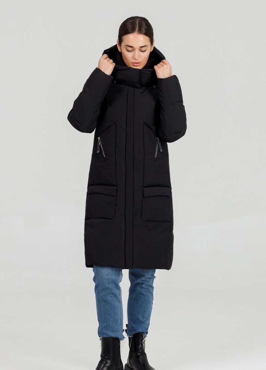 Чорна зимня парка-пуховик Armilise