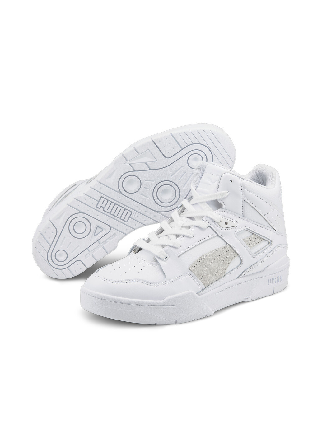 Белые всесезонные кроссовки slipstream hi leather sneakers Puma