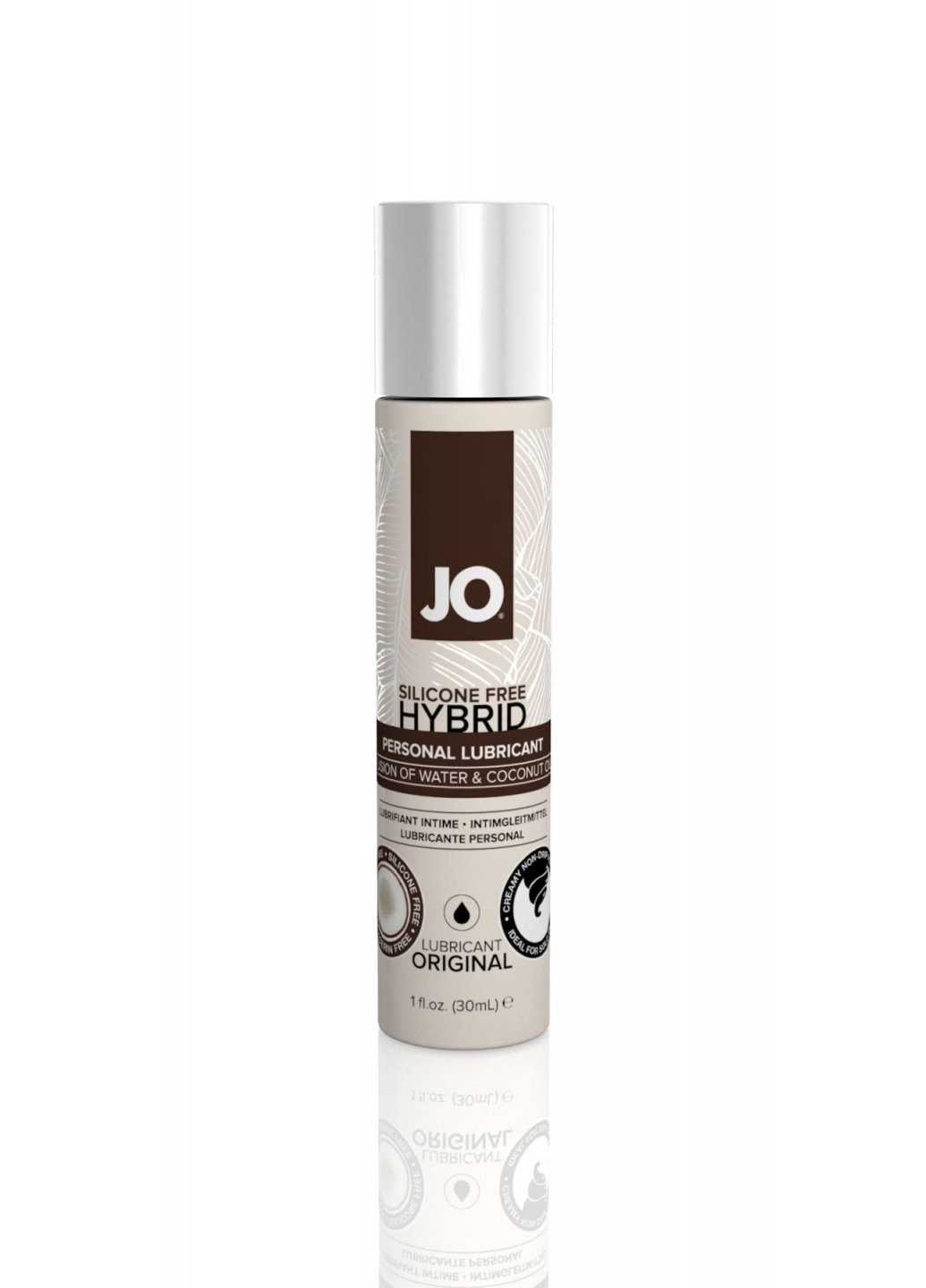 Крем-змазка з кокосовим маслом Silicone Free Hybrid ORIGINAL (30 мл) біла System JO (259645664)