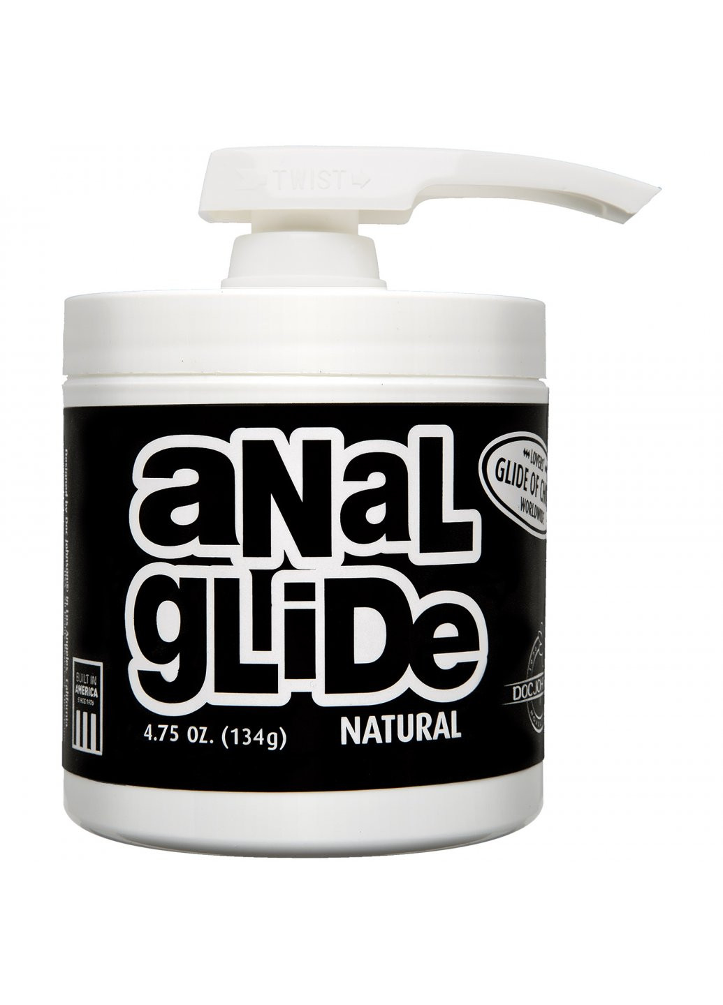 Анальна змазка на олійній основі Anal Glide Natural (134 г) тривале ковзання Doc Johnson (259645383)