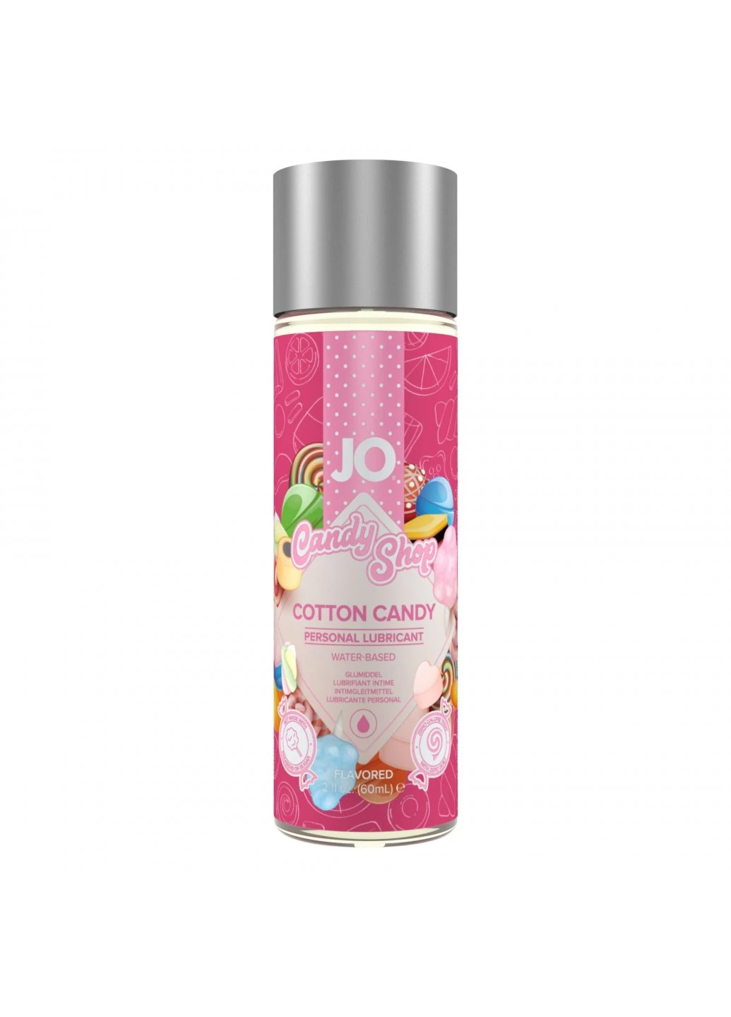 Лубрикант на водній основі H2O - Candy Shop - Cotton Candy (60 мл) без цукру та парабенів System JO (259645685)