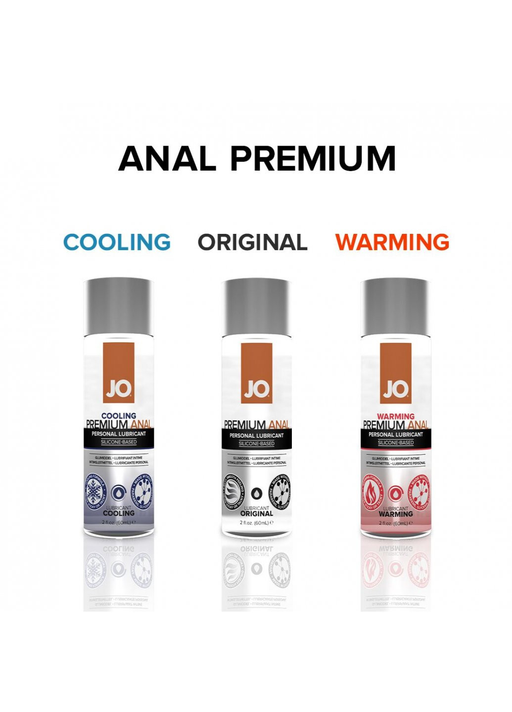 Анальная смазка ANAL PREMIUM - ORIGINAL (60 мл) на силиконовой основе водостойкая System JO (259645666)