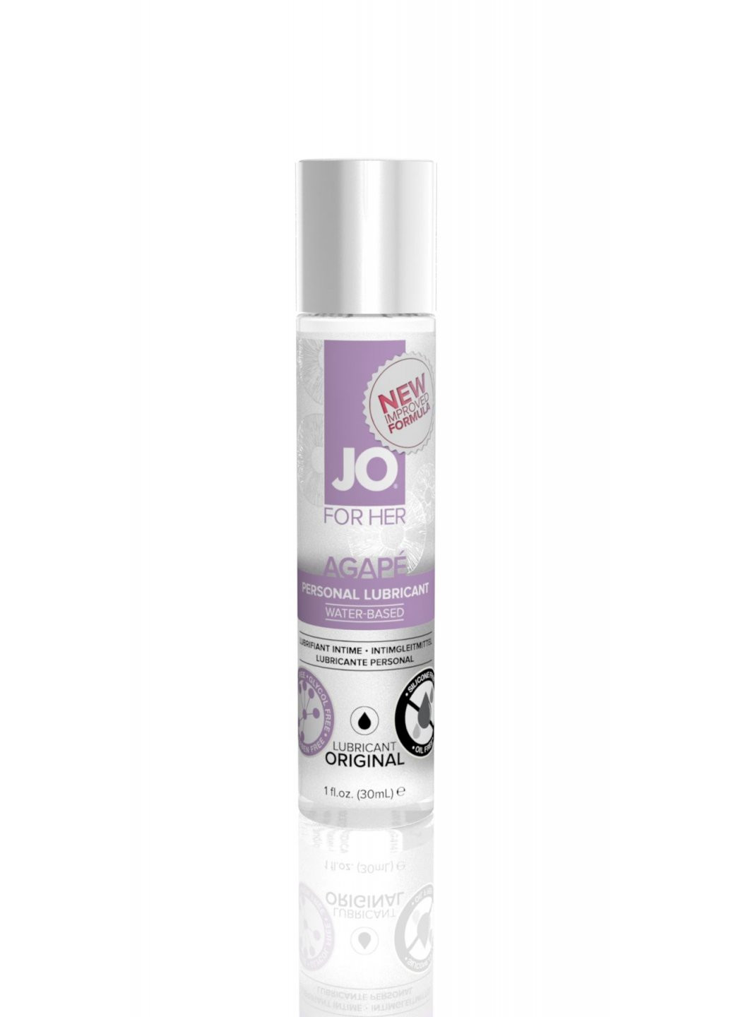 Змазка на водній основі AGAPE - ORIGINAL (30 мл) без гліцерину, гліколю та парабенів System JO (259645731)