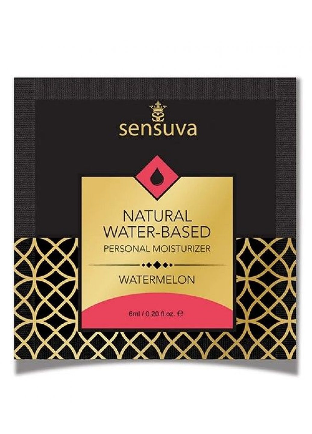 Пробник лубриканта на водной основе - Natural Water-Based Watermelon (6 мл) Sensuva (259645597)