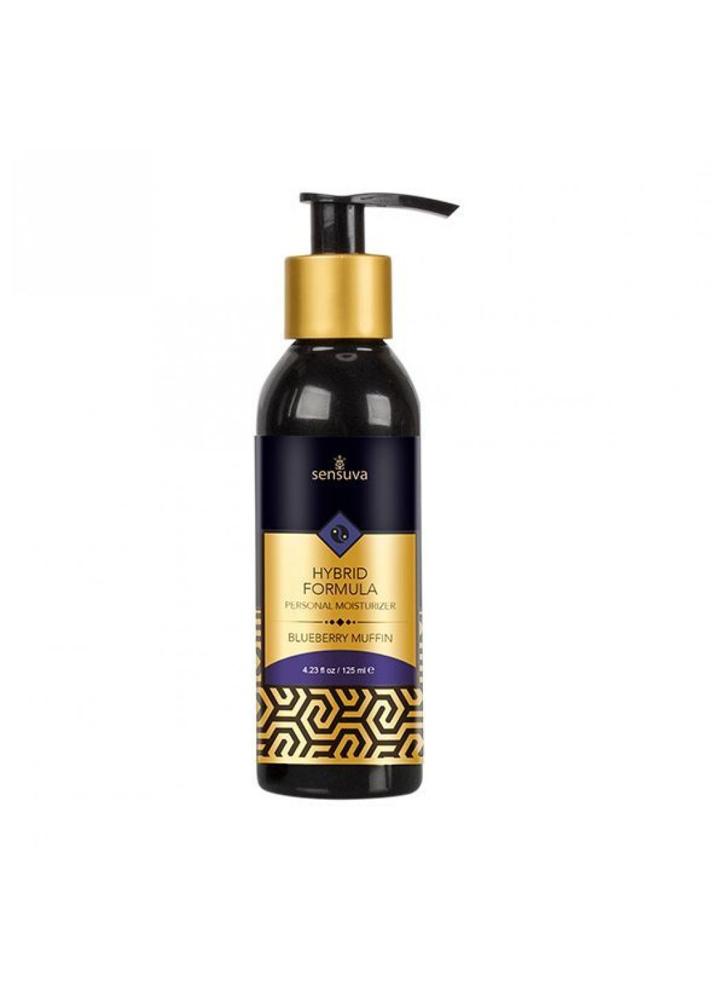 Смазка водно-силиконовая Hybrid Blueberry Muffin (125мл) без сахара, можно для оральных ласк Sensuva (259645568)
