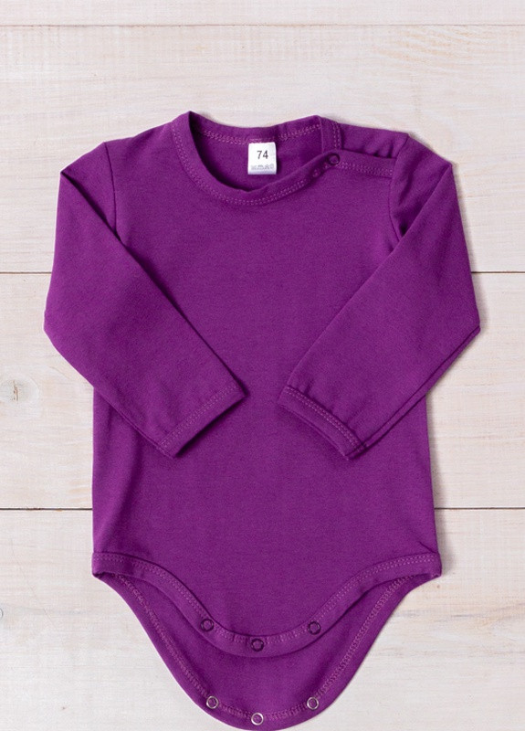 Боді ясельний для дівчинки (з довгим рукавом) Фіолетовий Носи Своє (5010-036-5-v0) Носи своє (259638072)