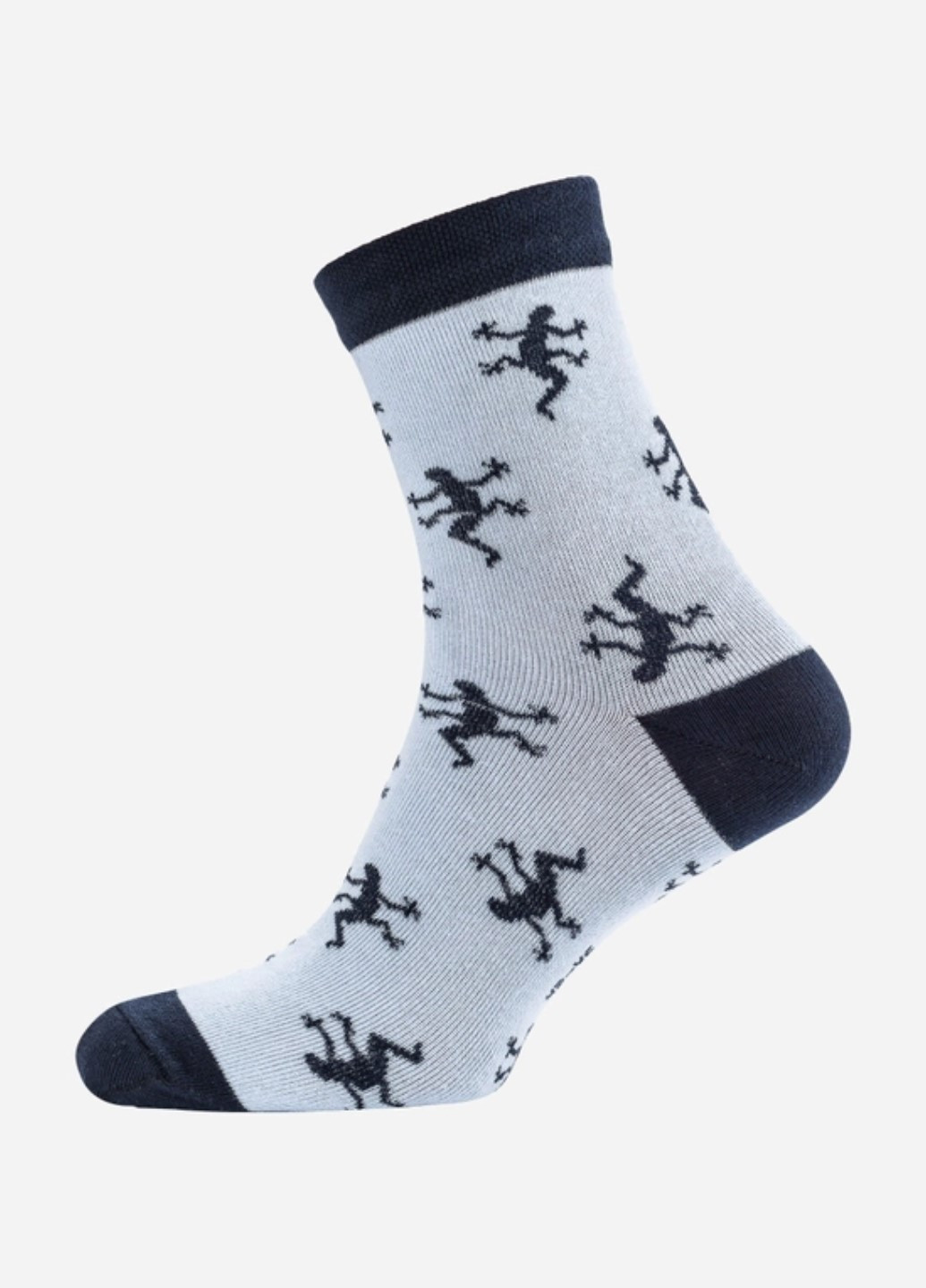 Блакитні шкарпетки чоловічі високі MZ анімалістичні (259643378)