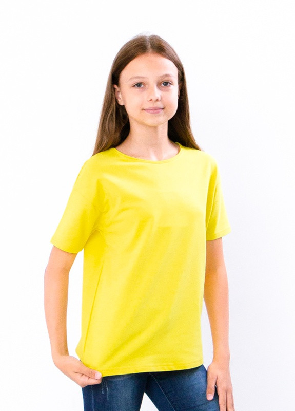 Жовта літня футболка для дівчинки (підліткова) жовтий носи своє (6333-057-v1) Носи своє