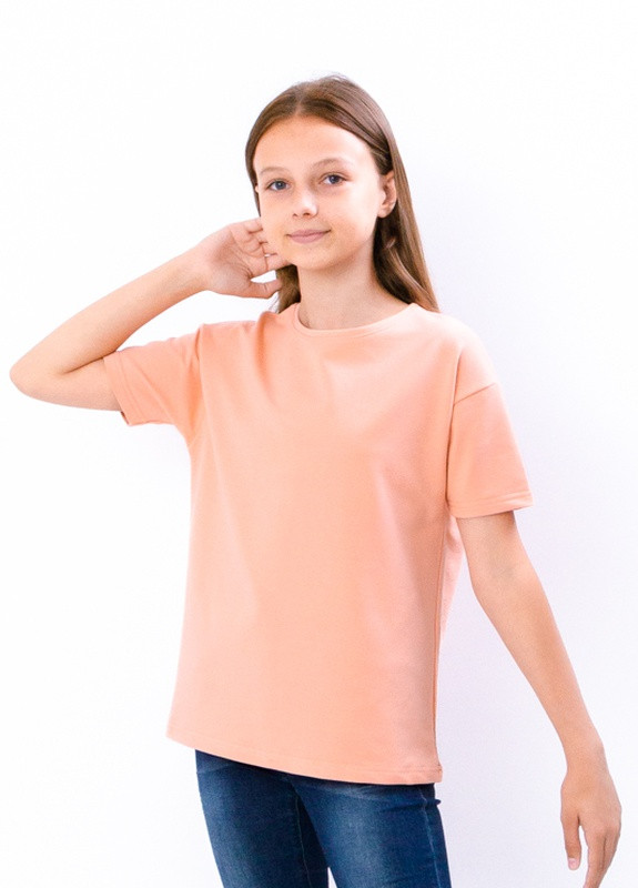 Розовая летняя футболка для дівчинки (підліткова) рожевий носи своє (6333-057-v0) Носи своє