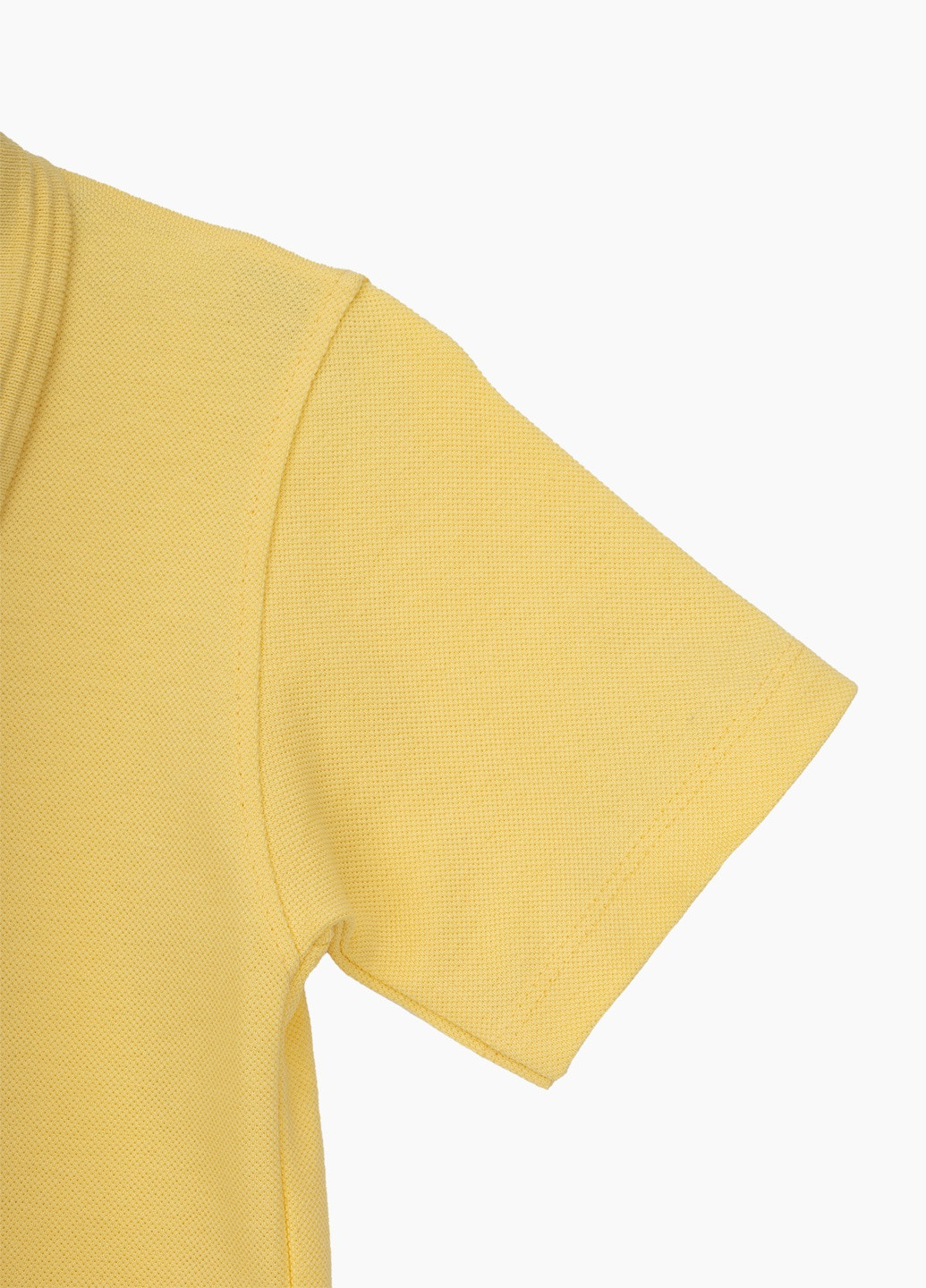 Желтая детская футболка-поло для мальчика Pitiki однотонная