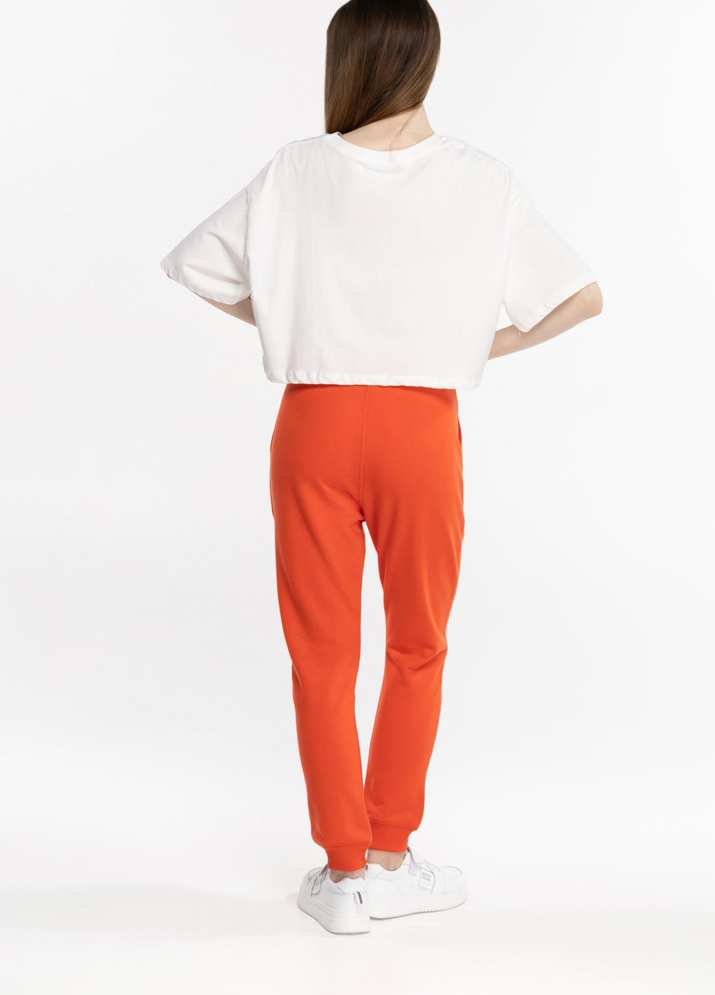 Оранжевые спортивные демисезонные брюки MMS