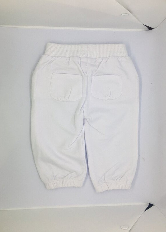 Белые спортивные демисезонные брюки No Brand