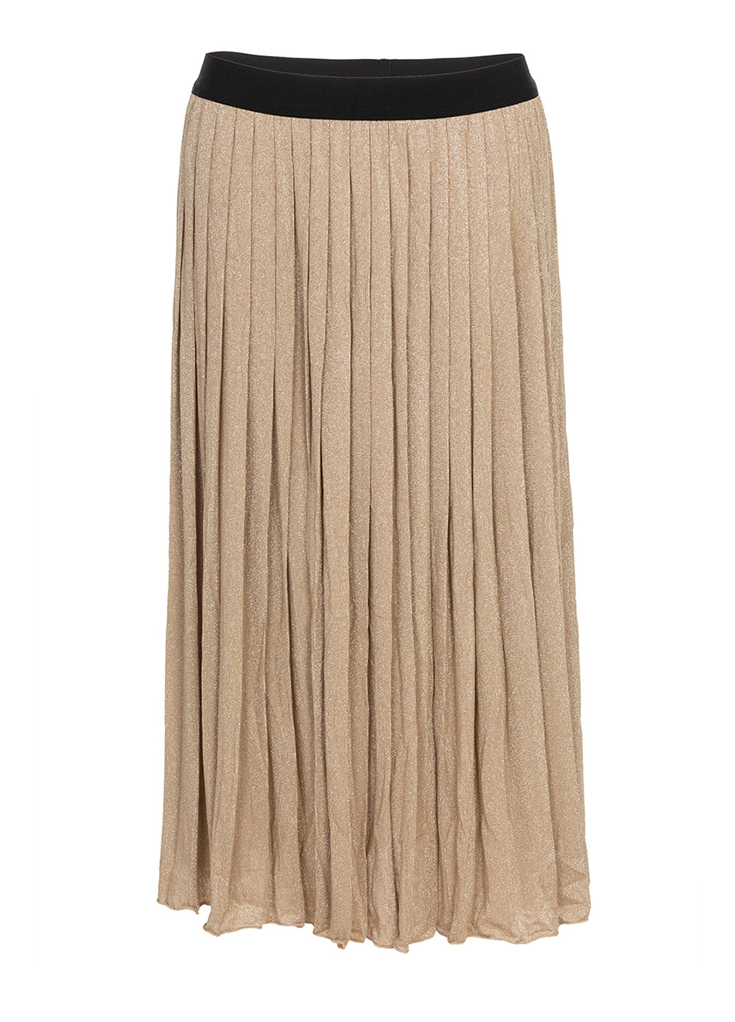 Золотая вечерний однотонная юбка Rinascimento клешированная, пышная, а-силуэта (трапеция), плиссе