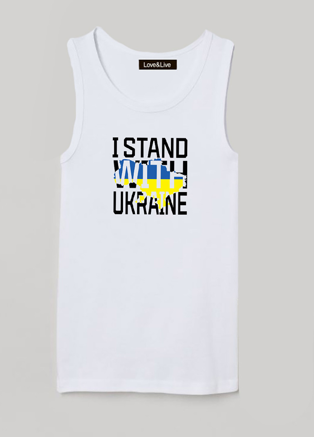 Майка детская белая для девочки I stand with Ukraine Love&Live (259679812)